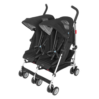 Steelcraft Agile Plus Twin Stroller Black Linen – Baby Travels